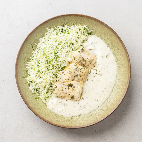 Bengali Kasundi Fish Curry With Mint Pulao